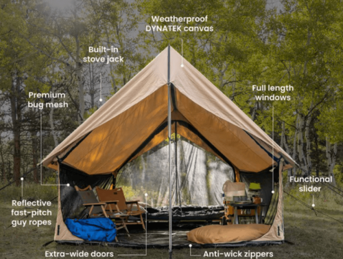 four season tent - cold weather camping essentials